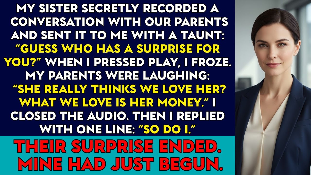 My Sister Taunted Me With a Secret Recording of Our Parents — That Message Backfired Hard…