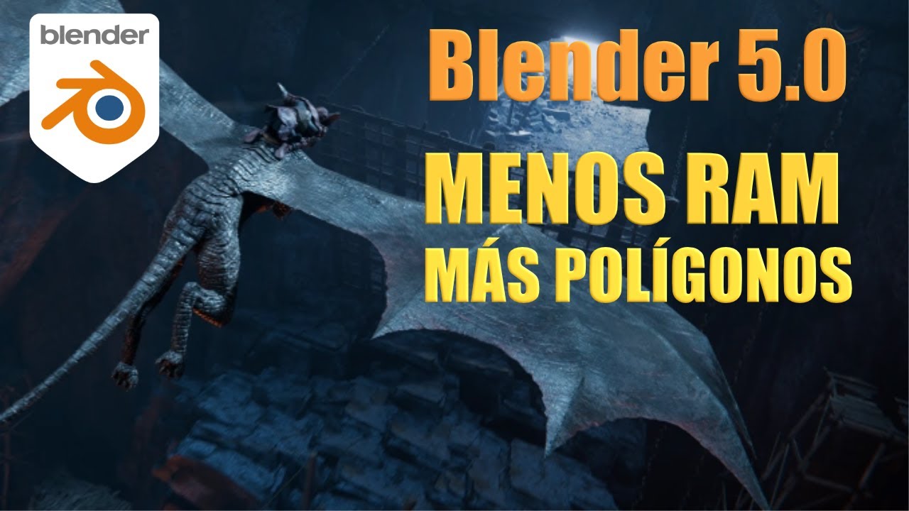 Blender 5.0: IMPRESI&Oacute;N 3D al EXTREMO 🧡 &iexcl;M&aacute;s Detalle, Menos RAM! 🧡