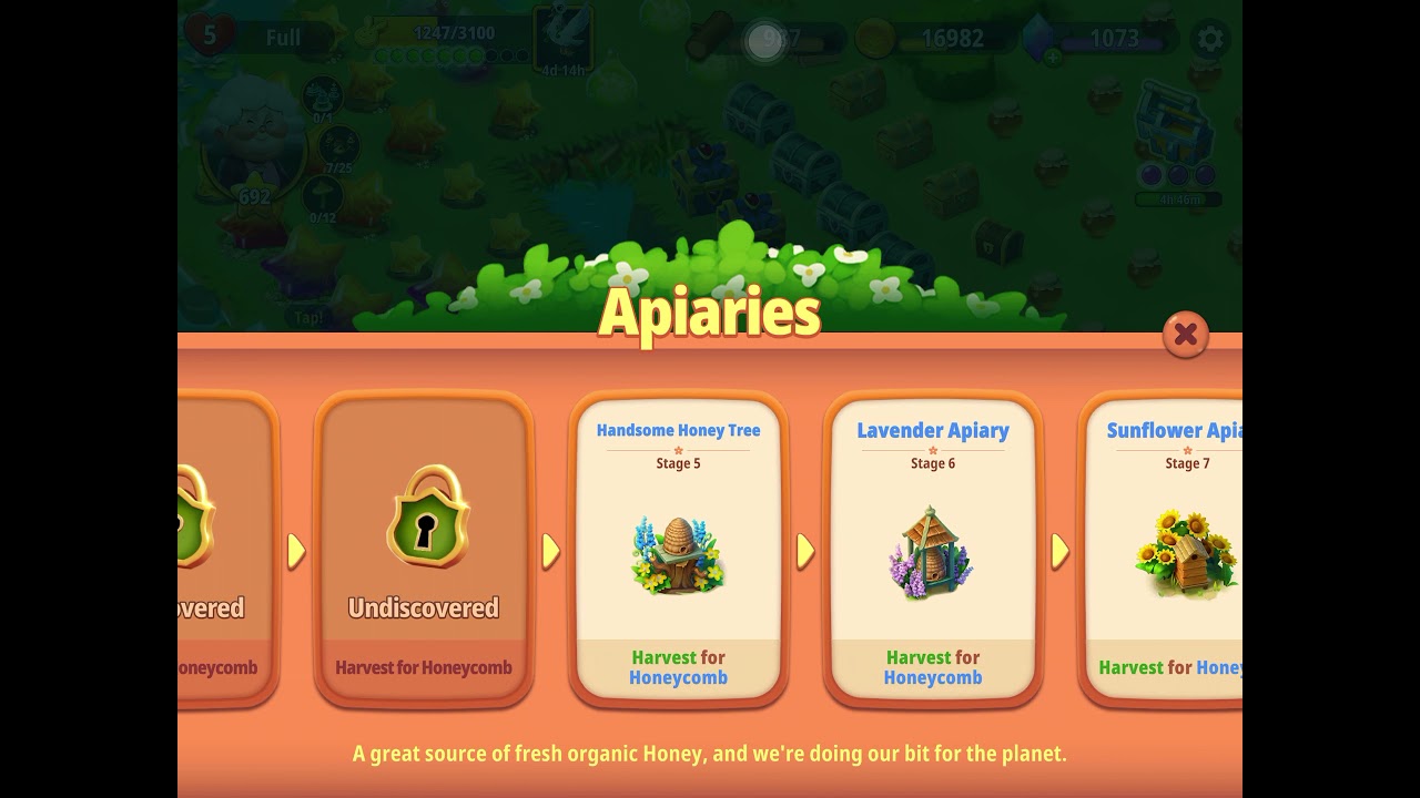 Merge Garden! A way to collect money and honeybee eggs - harvest honey from topiary