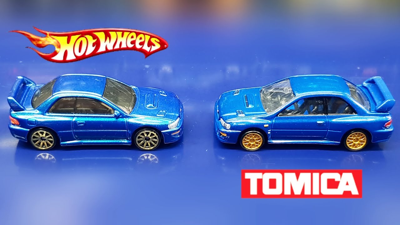 Hot Wheels Vs Tomica Subaru 22B Comparison