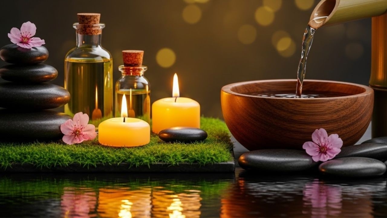 Nhạc Thiền Tĩnh Tâm Dễ Ngủ 🌿 Âm Thanh Nước Chảy Ống Tre Và Piano Chữa Lành, Ngủ Ngon Sâu Giấc