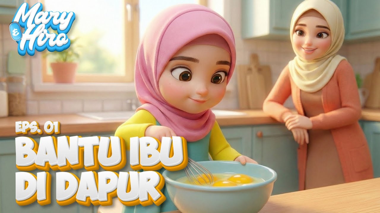 Mary Bantu Ibu di Dapur | Eps.01 | Seri Animasi singkat Edukasi Anak dan Kebiasaan baik