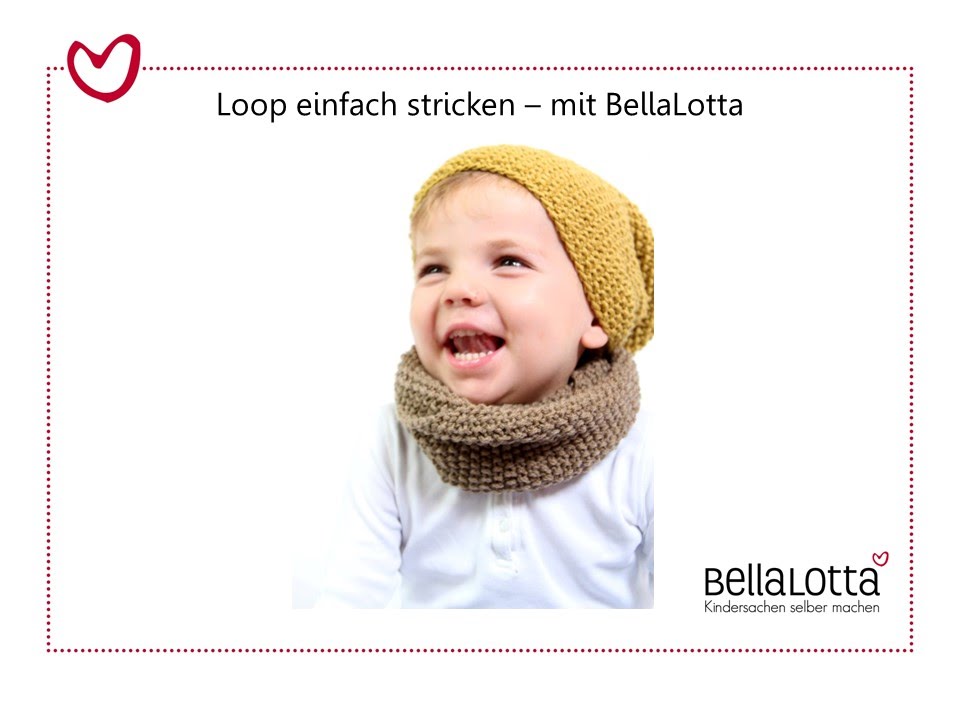 Loopschal einfach stricken - Stricken lernen für Anfänger