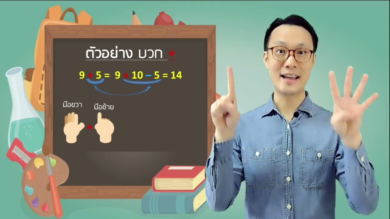 จินตคณิต แบบคำนวณมือ (Finger Math) บทที่ 5 -  การจัดกลุ่มเลข 10 & บวกไม่เกิน100