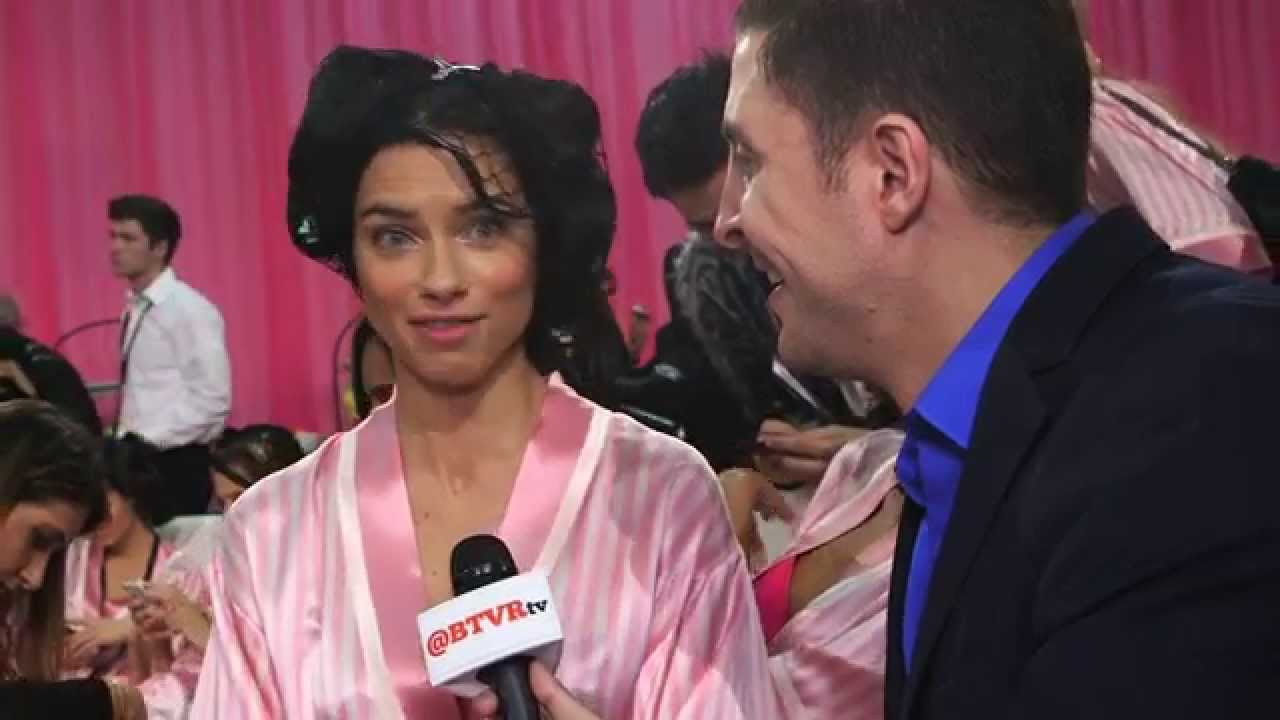 Adriana Lima Backstage at the Victoria's Secret Fashion Show with Arthur Kade