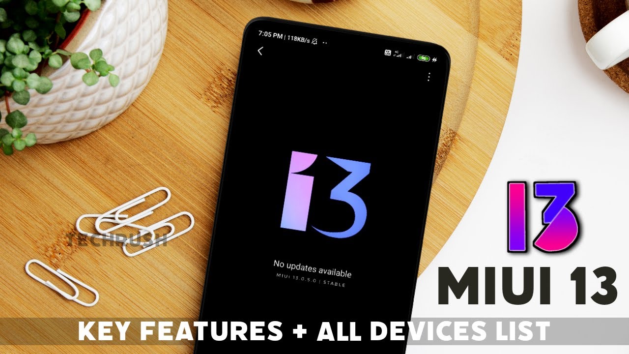 XIAOMI MIUI 13 KEY FEATURES + ALL SUPPORTED DEVICES LIST BY TECHRUSH