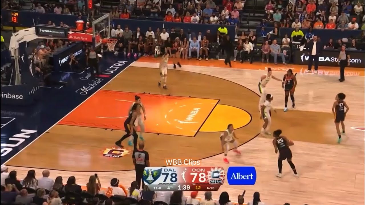 Last 1:38 of Dallas Wings vs Connecticut Sun