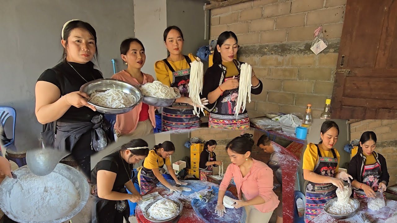 peb luam ເຂົ້າປຽກ rau puj nqa mu noj tom tsev o