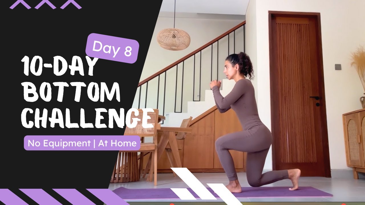 20-Min Glute Strength & Combo Burn 🍑⚡ | Day 8 (No Equipment, At-Home)