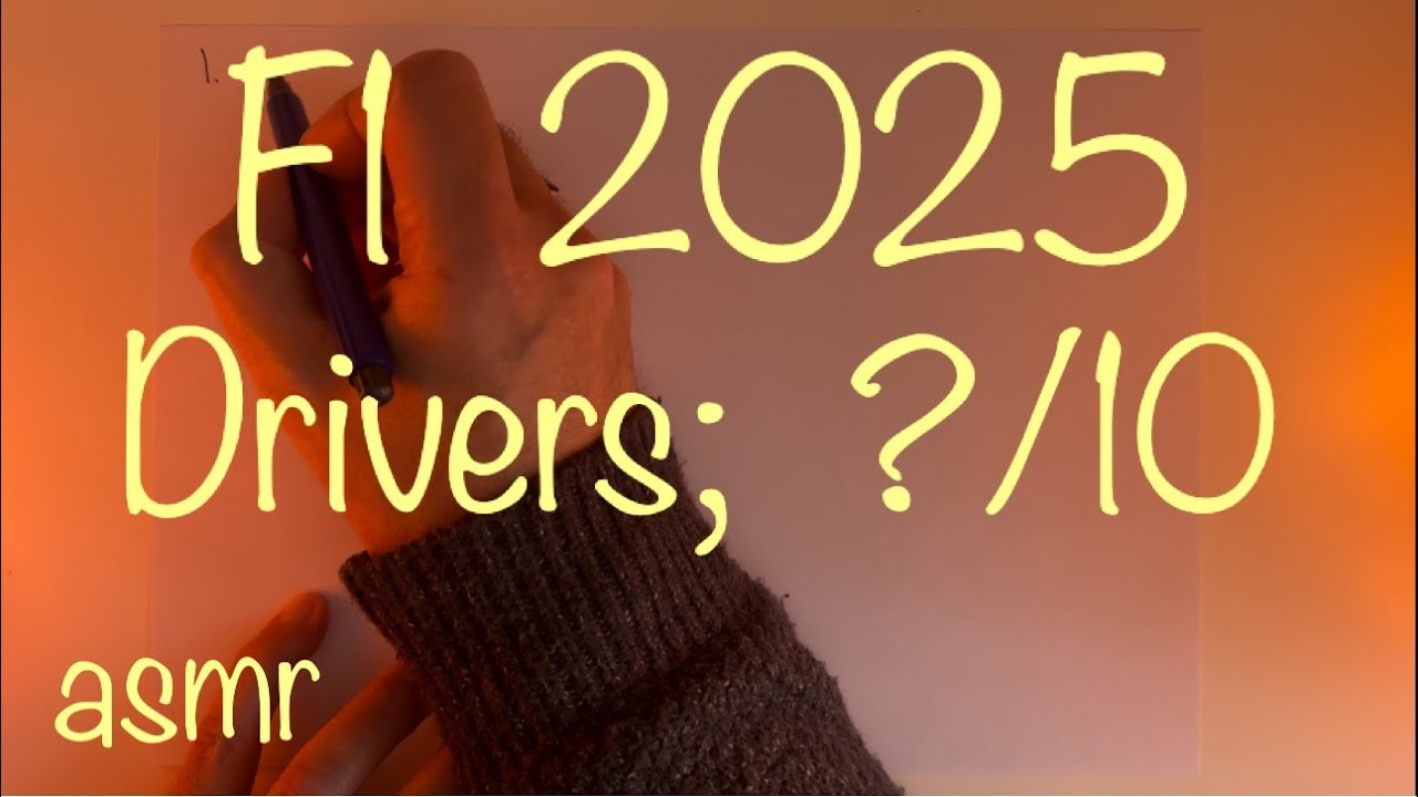 ASMR F1 2025 Review Scores out of Ten for Drivers #f1 #f12025 #asmr Video