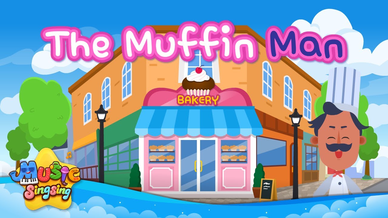 The Muffin Man - English Song for Kids - Nursery Rhymes