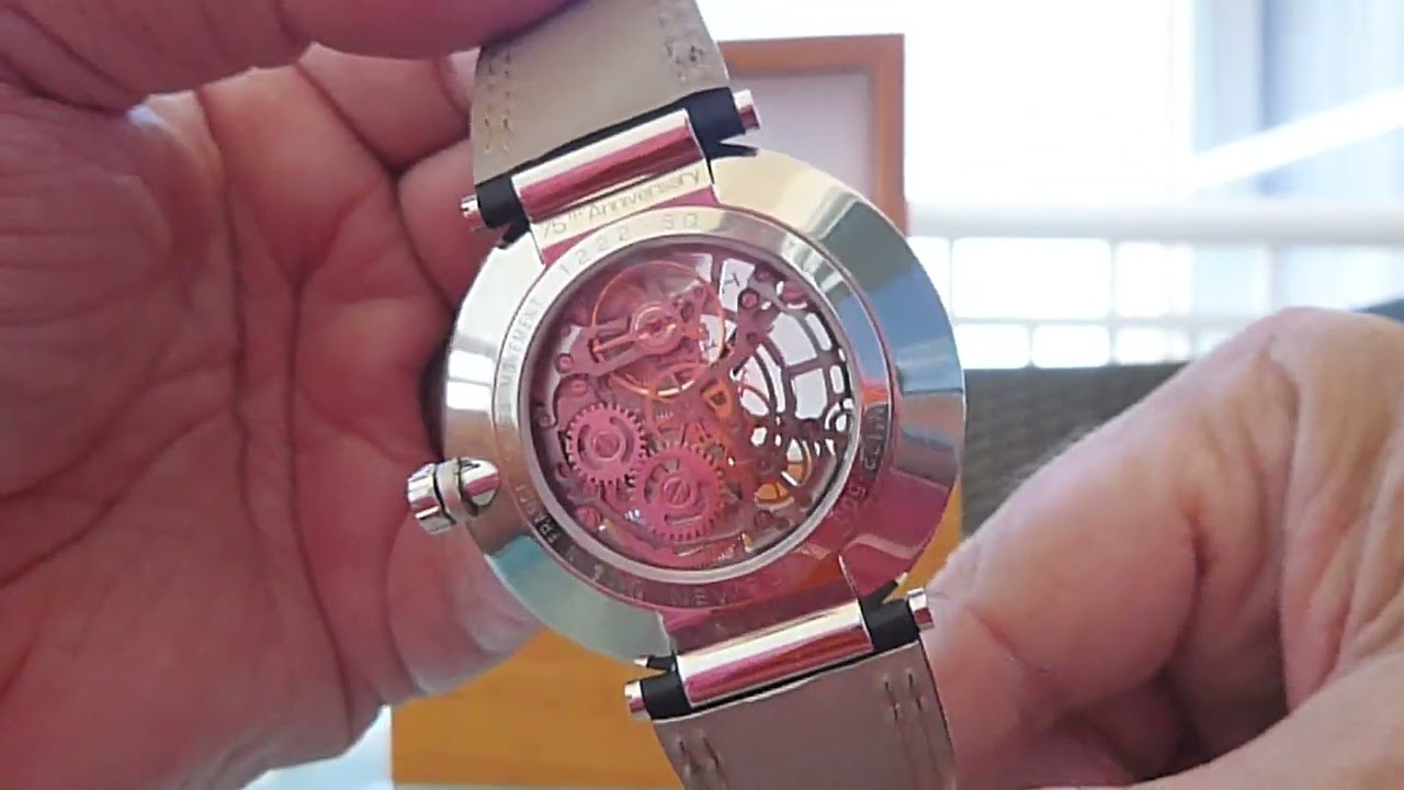 Herbelin 75th Anniversay Newport Skeletonized Watch. 