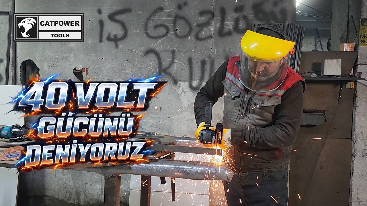 20V Akülü vs 900W Elektrikli vs 40V Akülü Taşlama | CATPOWER 40V Farkı