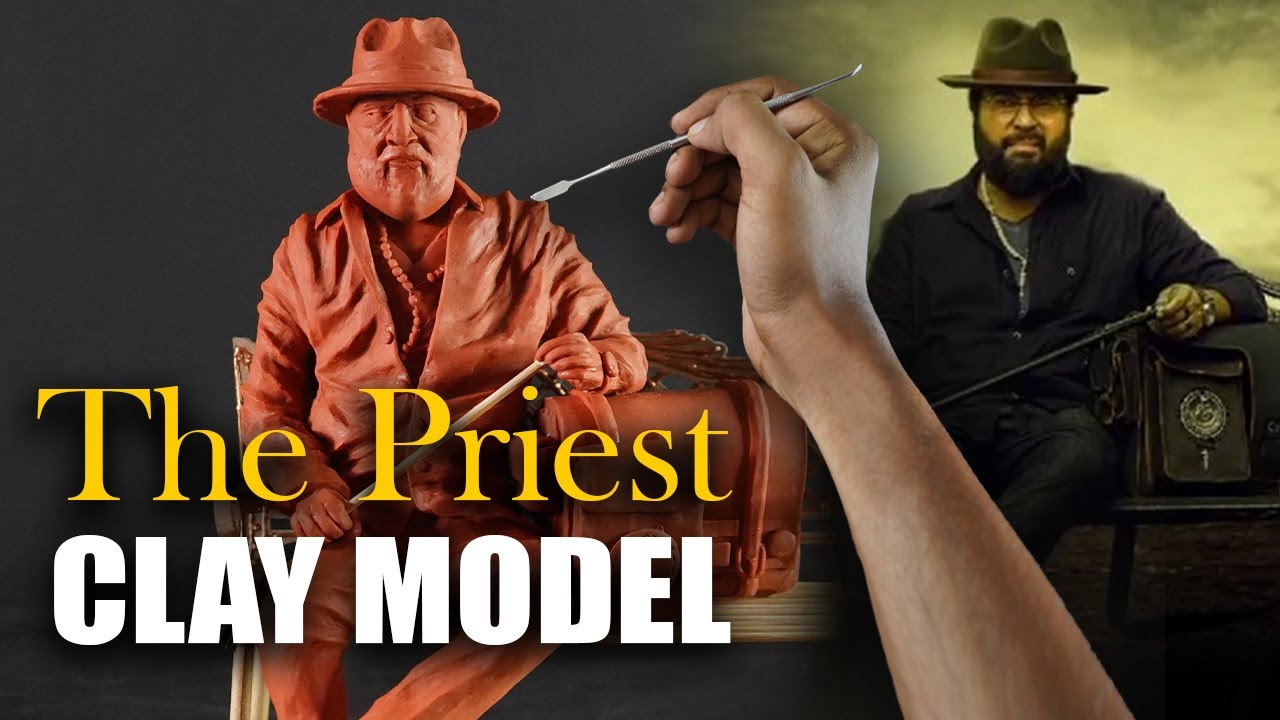 The Priest Clay Model | Malayalam Movie 2021 | Megastar Mammootty Clay model making | Time-lapse HD