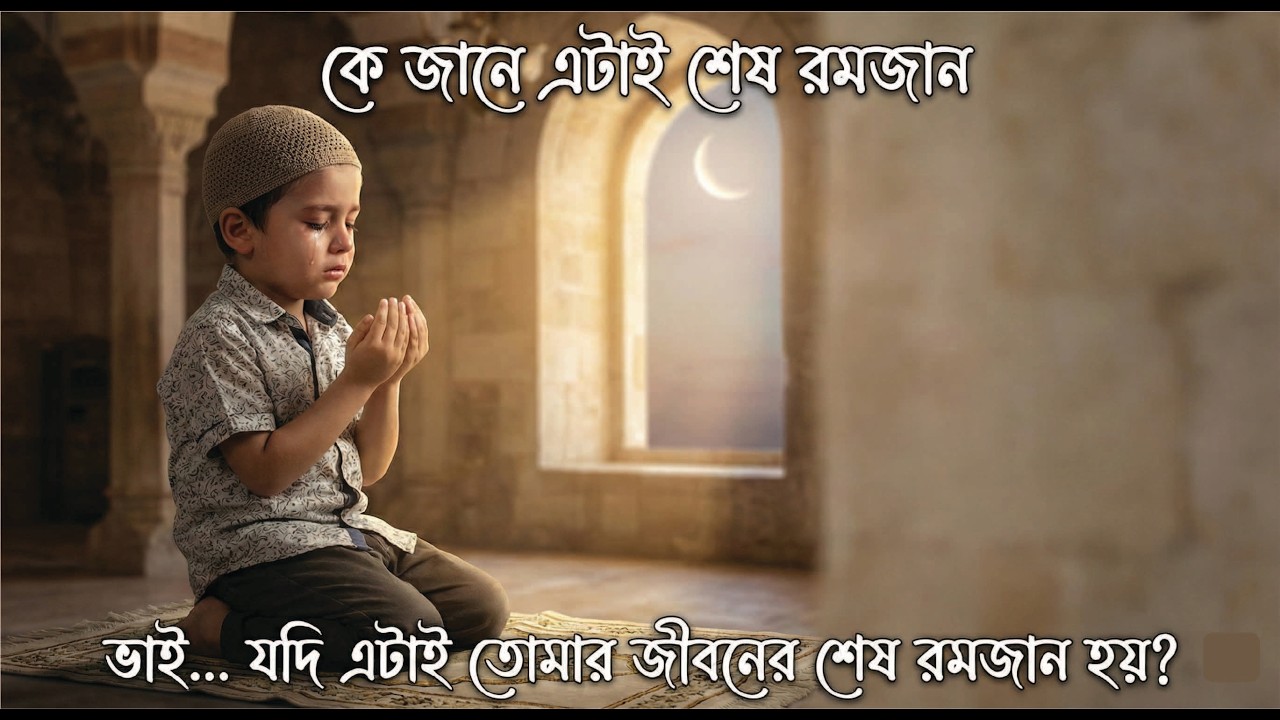 কে জানে এটাই শেষ রমজান  | হৃদয় কাঁপানো বাস্তব বার্তা  #রমজান #ইসলামিক #ইমান