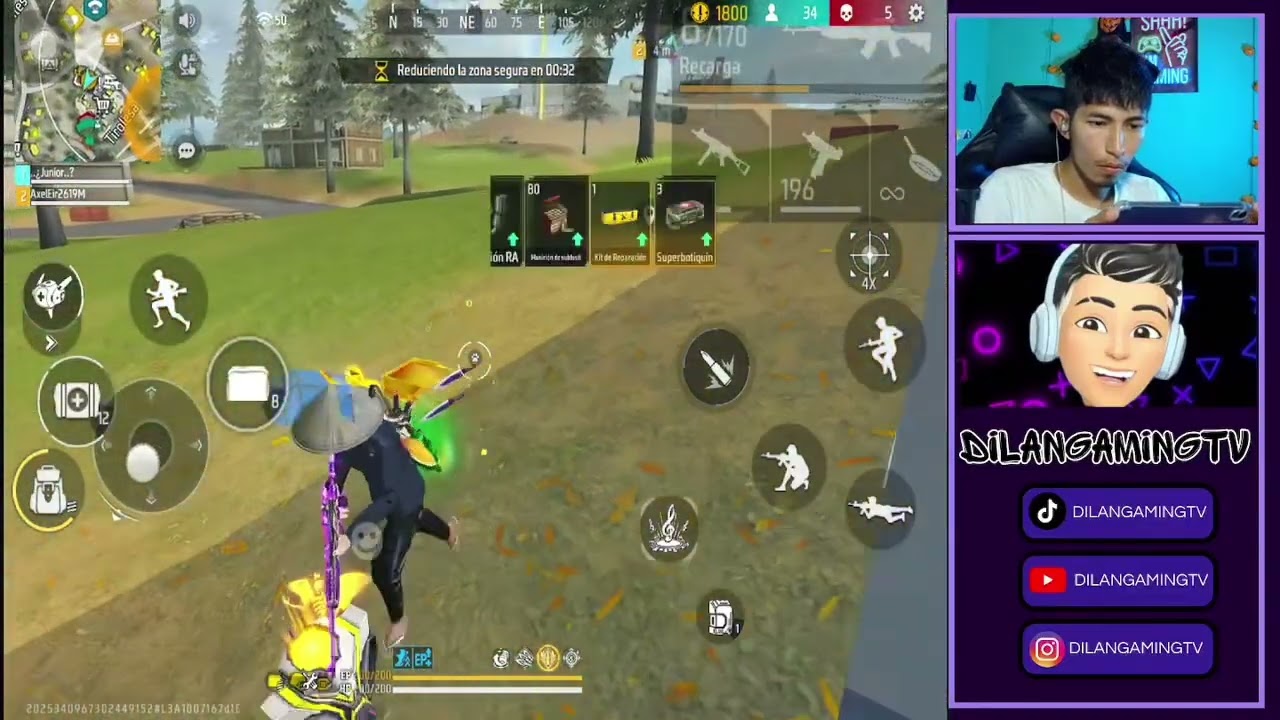 Me acusan de hacker por a ser 10 kills en ( Free Fire ) - DilanGamingTV