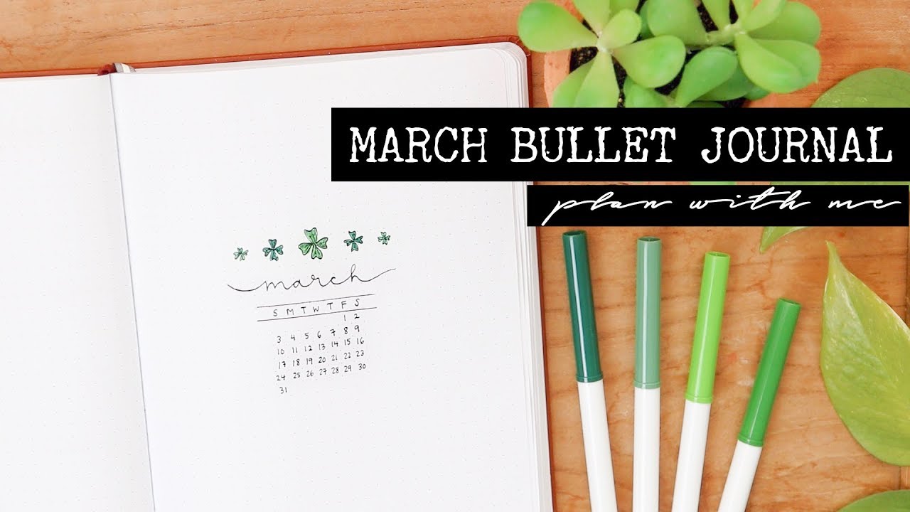 PLAN WITH ME | March 2019 Bullet Journal Setup | Minimalistic