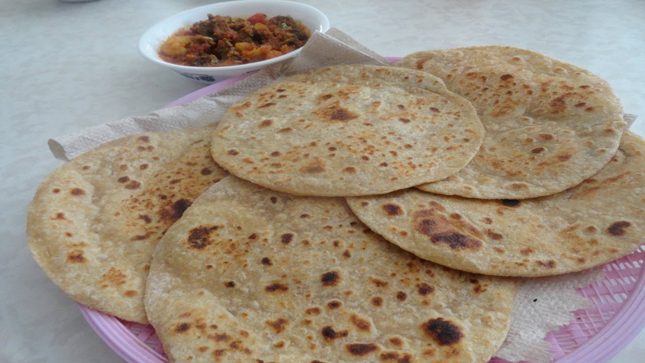 Whole Wheat Plain Paratha video recipe - Indian Cooking by Bhavna