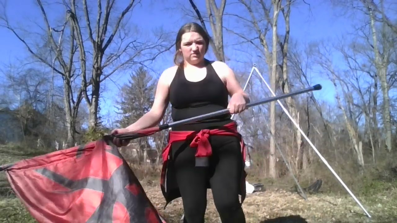 My Way Winter Guard Show Flag part 2 group w/ music