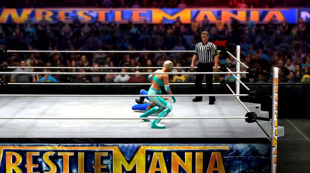 WWE 2K14 (Xbox 360) - Elsa VS Anna for the WWE Divas Championship