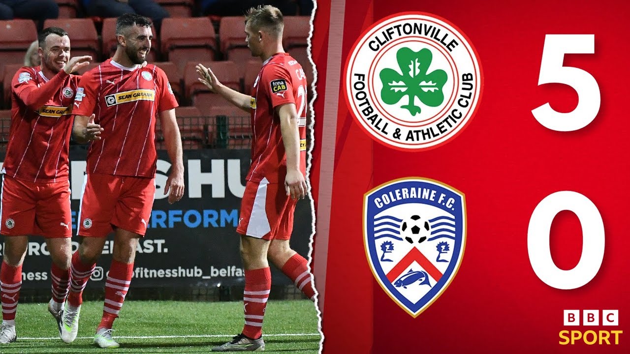 HIGHLIGHTS | Cliftonville 5-0 Coleraine