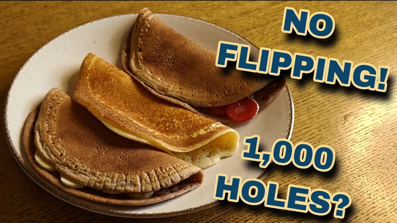 The 1,000 Hole No Flip Fluffy Pancake! The Algerian Baghrir