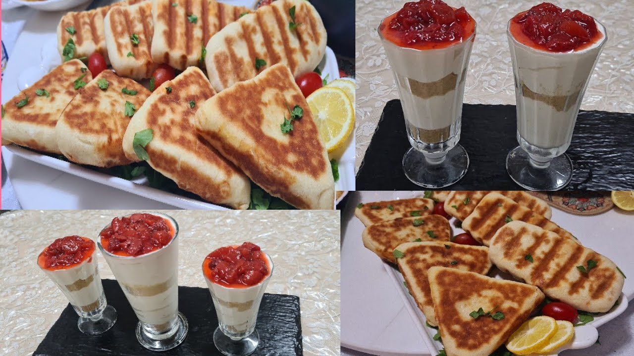 تدبيرة8رمضان/خبيزات او فطائر بدون إختمار ولا لحوم ولا فرن ولامجهود خفاف وبنان وأسرع تحلية في 3د توجد