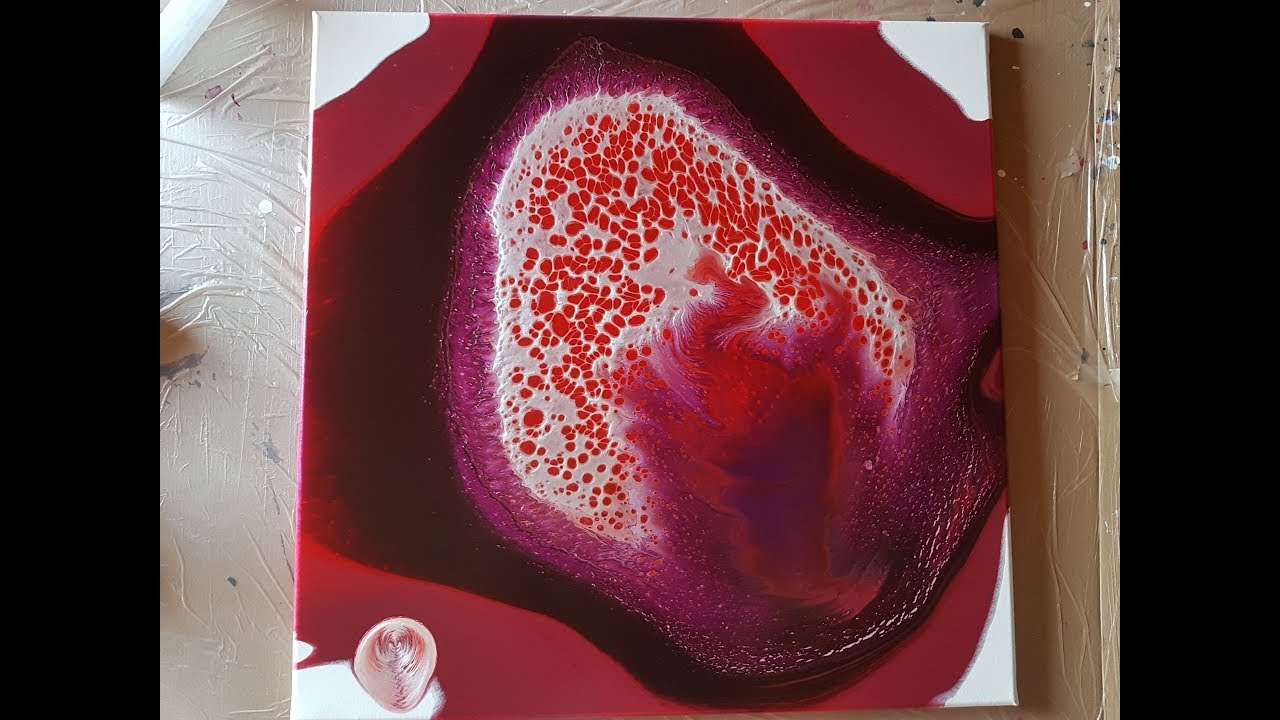 pouring with Amsterdam pearl white,no Silicon, 60x60cm(141)