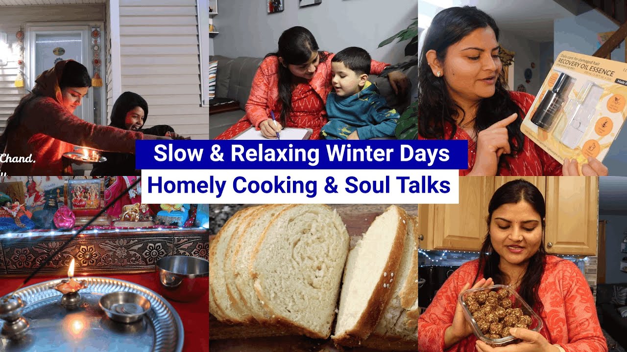 Slow & Relaxing Days in Chicago | Winter Homemaking, Meal Prep, Sakat Chauth & Mindful Moments