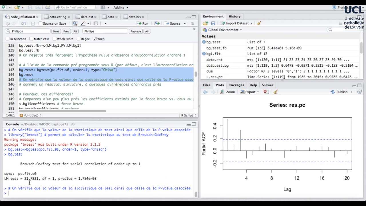 115 Test d'autocorrélation en R (I)