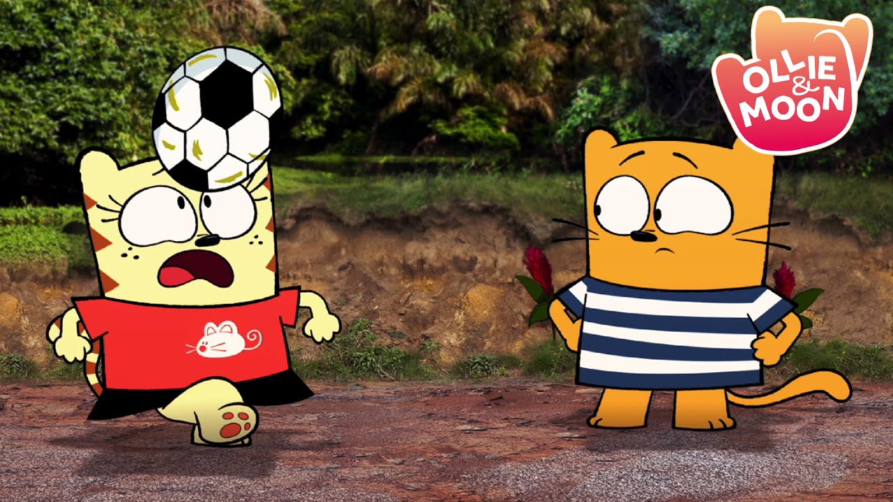 Like a pro soccer player | Ollie and Moon English | Full Episodes | 2H | S1 | Cartoons for kids