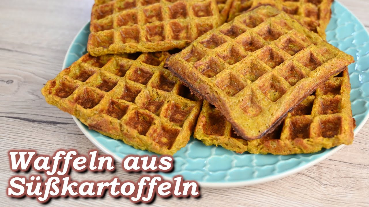 Waffeln aus Süßkartoffeln