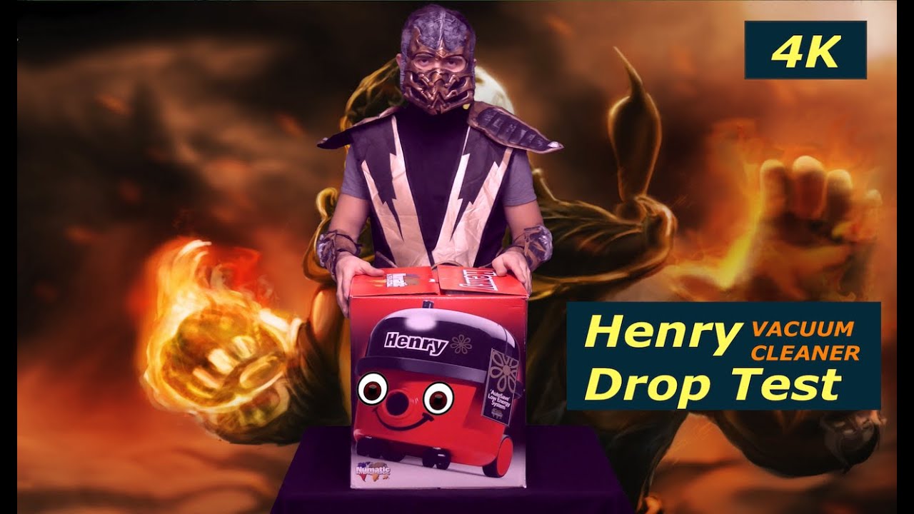 HENRY VACUUM CLEANER FUNNY DROP TEST - 4K