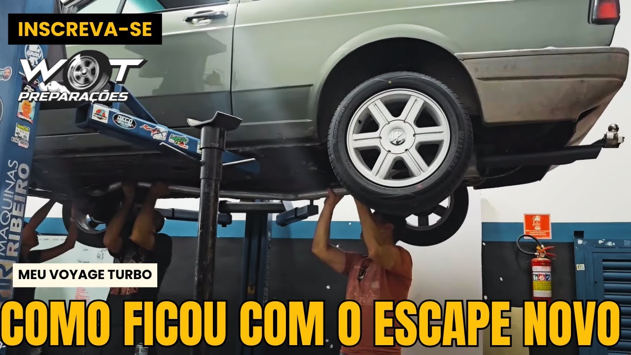 VOYAGE TURBO COM ESCAPE NOVO FEITO NO AGP (W.O.T. PREPARAÇÕES)