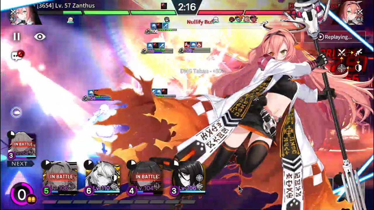 CounterSide: Just Elizabeth sniping A.Yuna off (platinum 2 rank arena PVP)