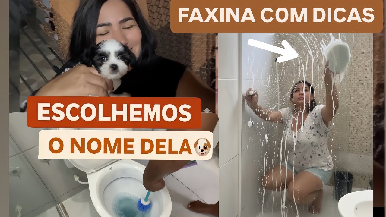 Faxina com dicas | ESCOLHEMOS O NOME DELA | casa limpa
