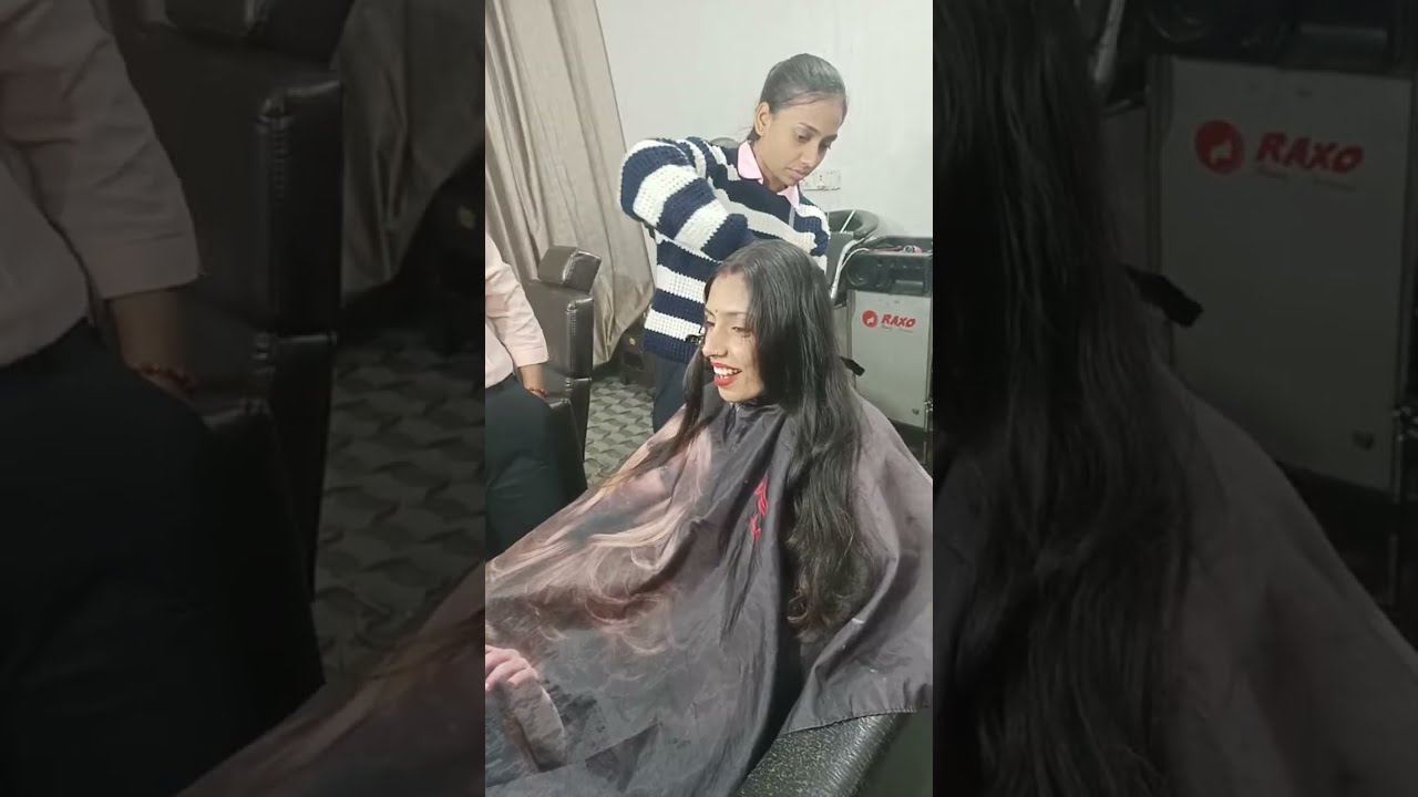hair cutting ✂️ practice with student
