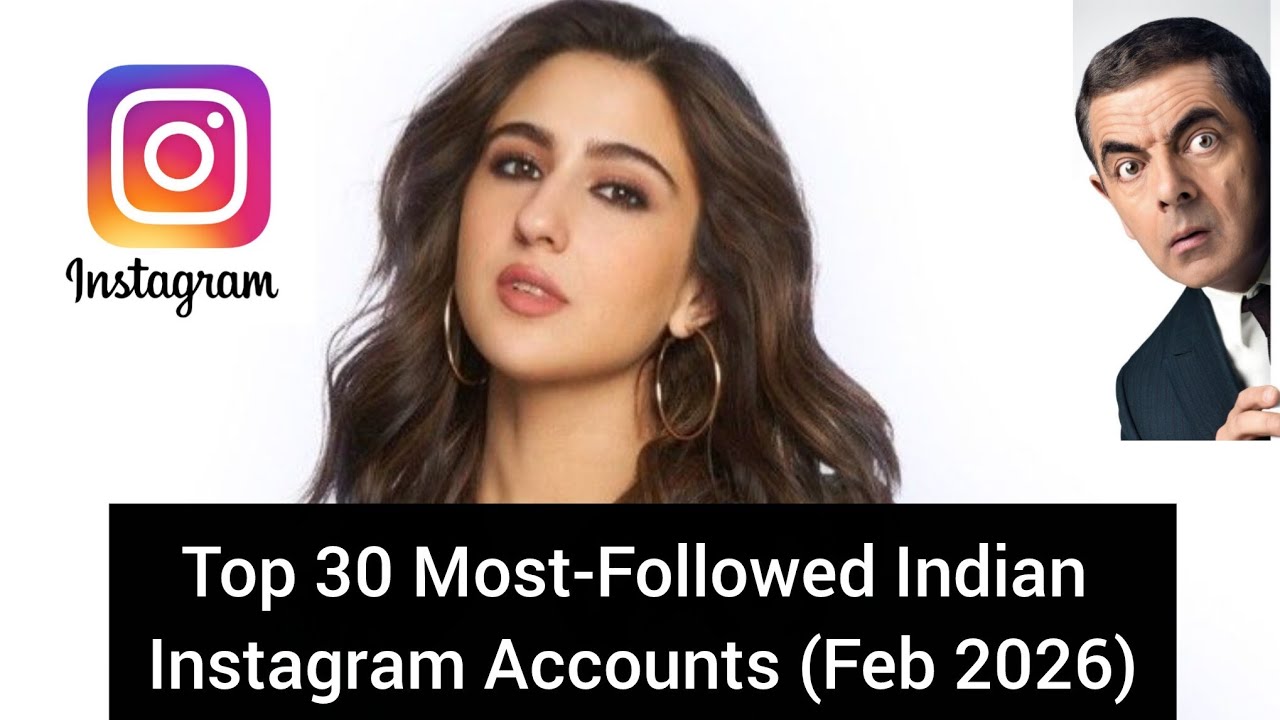 🇮🇳 Top 30 Most-Followed Indian Instagram Accounts (Feb 2026) भारत के सबसे अधिक followed #viralvideos