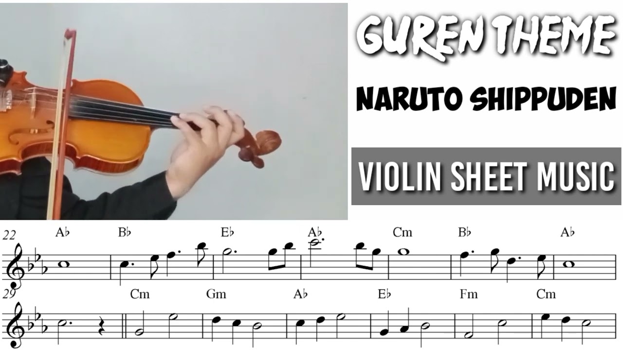 Guren Theme - Naruto Shippuden || Violin Sheet Music