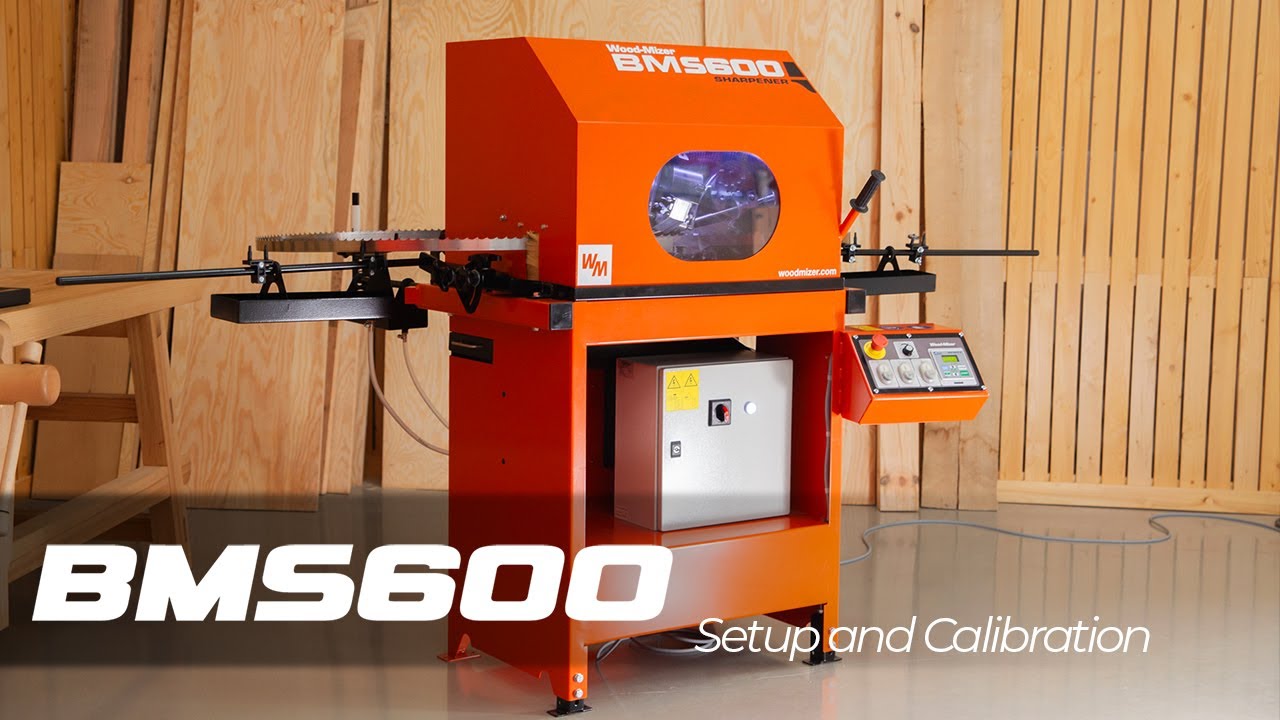 Настройка и калибровка заточного станка BMS600 для ленточных пил | Wood-Mizer Europe
