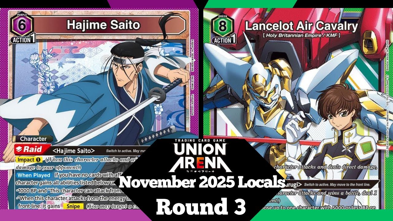 Saito vs Lancelot Round 3 \ Union Arena / Locals Live Gameplay TCG