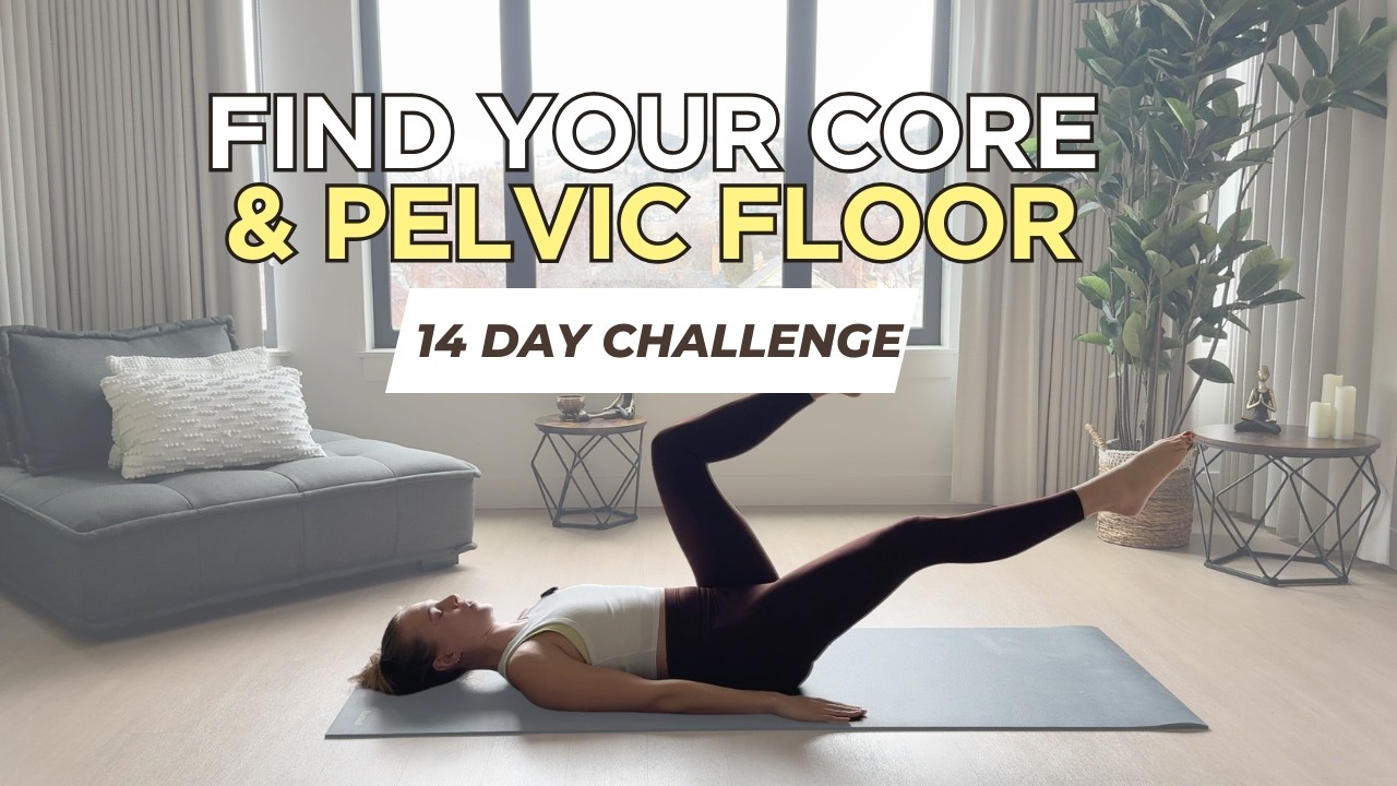 DAY 1: 20 MIN Core & Pelvic Floor Pilates for Beginners | Couch to Pilates Princess 14 Day Challenge