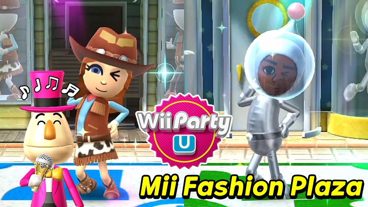 Wii Party U Mii Fashion Plaza gameplay | Daisy Vs Laura Vs Alice Vs Masako |  AlexGamingTV