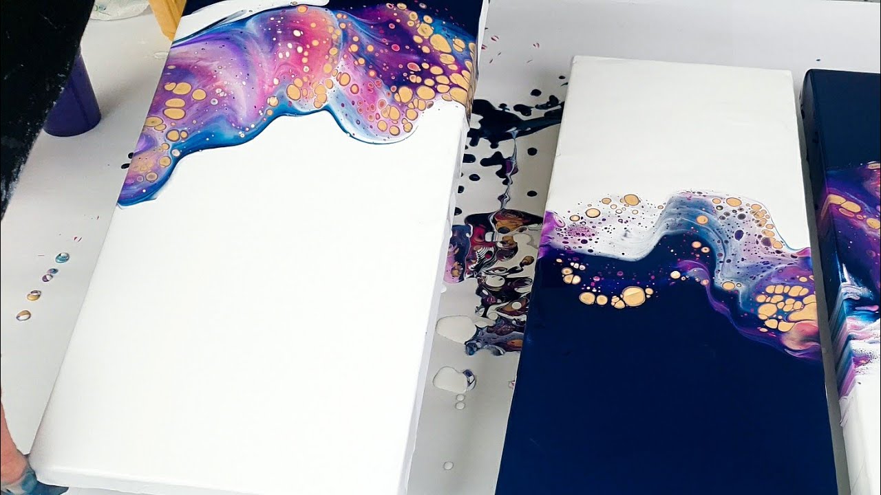 Insane CELLS - Open Cup Acrylic Pouring GALAXY / Do's & Don'ts with @sarahmack