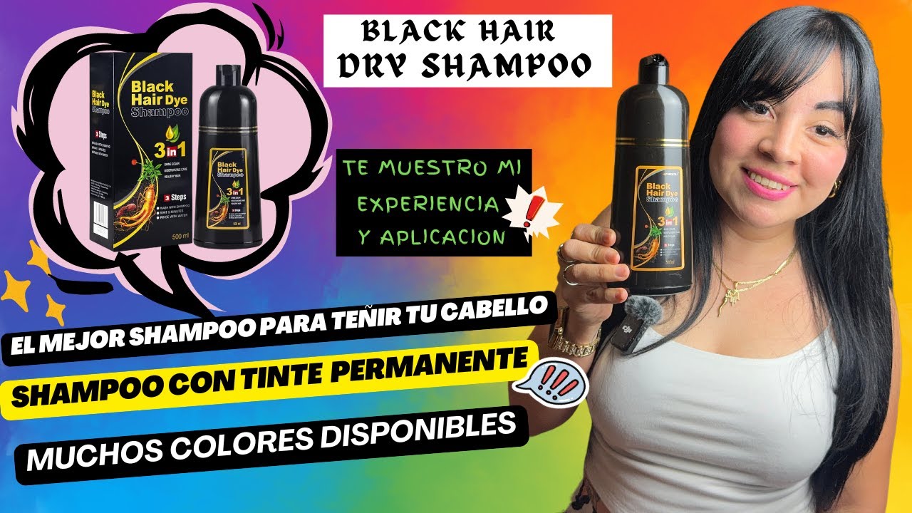 SHAMPOO CON COLOR QUE PINTA TU CABELLO PERMANENTEMENTE SIN AMONIACO/ SHAMPOO CON TINTE NATURAL💜