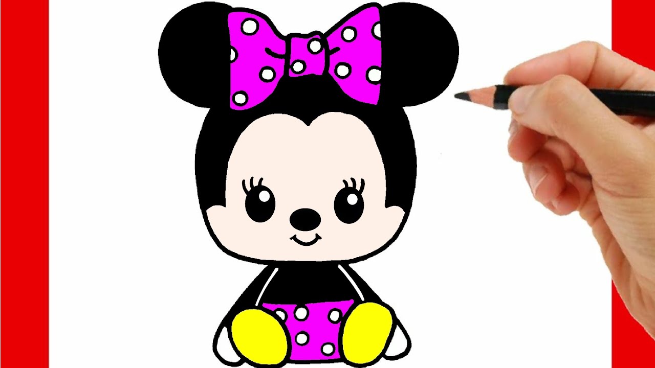 HOW TO DRAW MINNIE MOUSE EASY STEP BY STEP