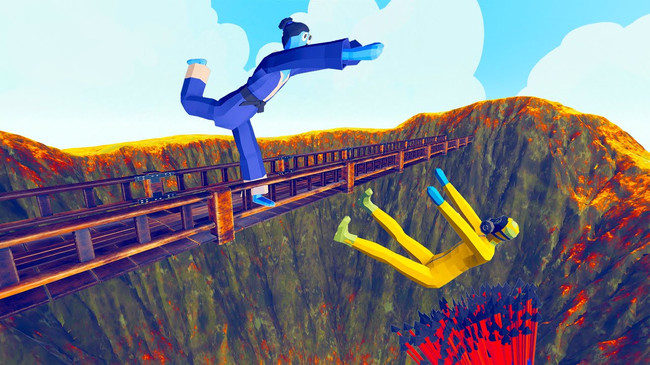 BATTLE ON THE BRIDGE OF AN EXTINCT VOLCANO | TABS - Totally Accurate Battle Simulator