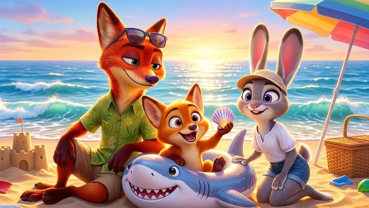 Zootopia Water Park Day 🐰🦊 | Judy, Nick & Baby Fiin’s Cutest Family Adventure!