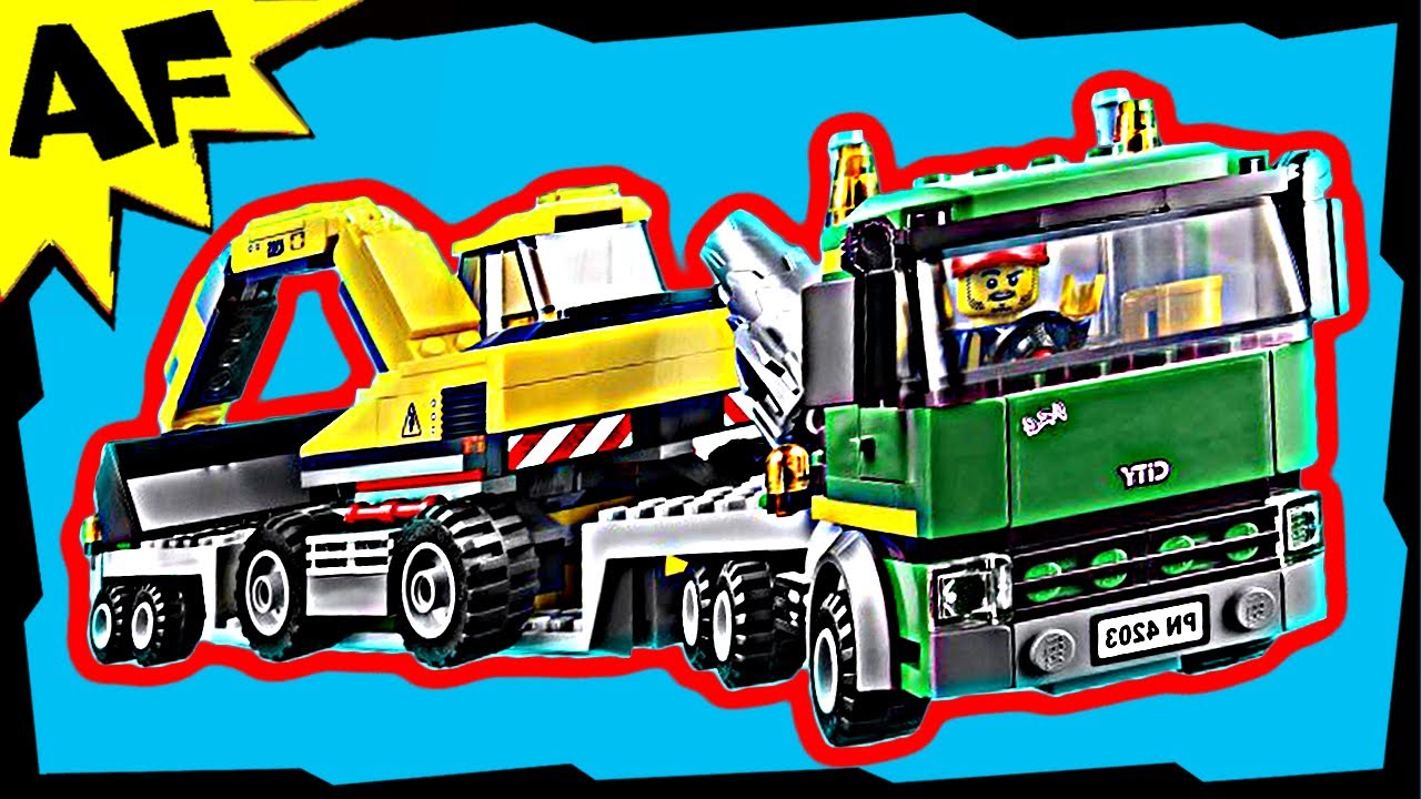 Lego City MINE EXCAVATOR Transporter 4203 Animated Building Review