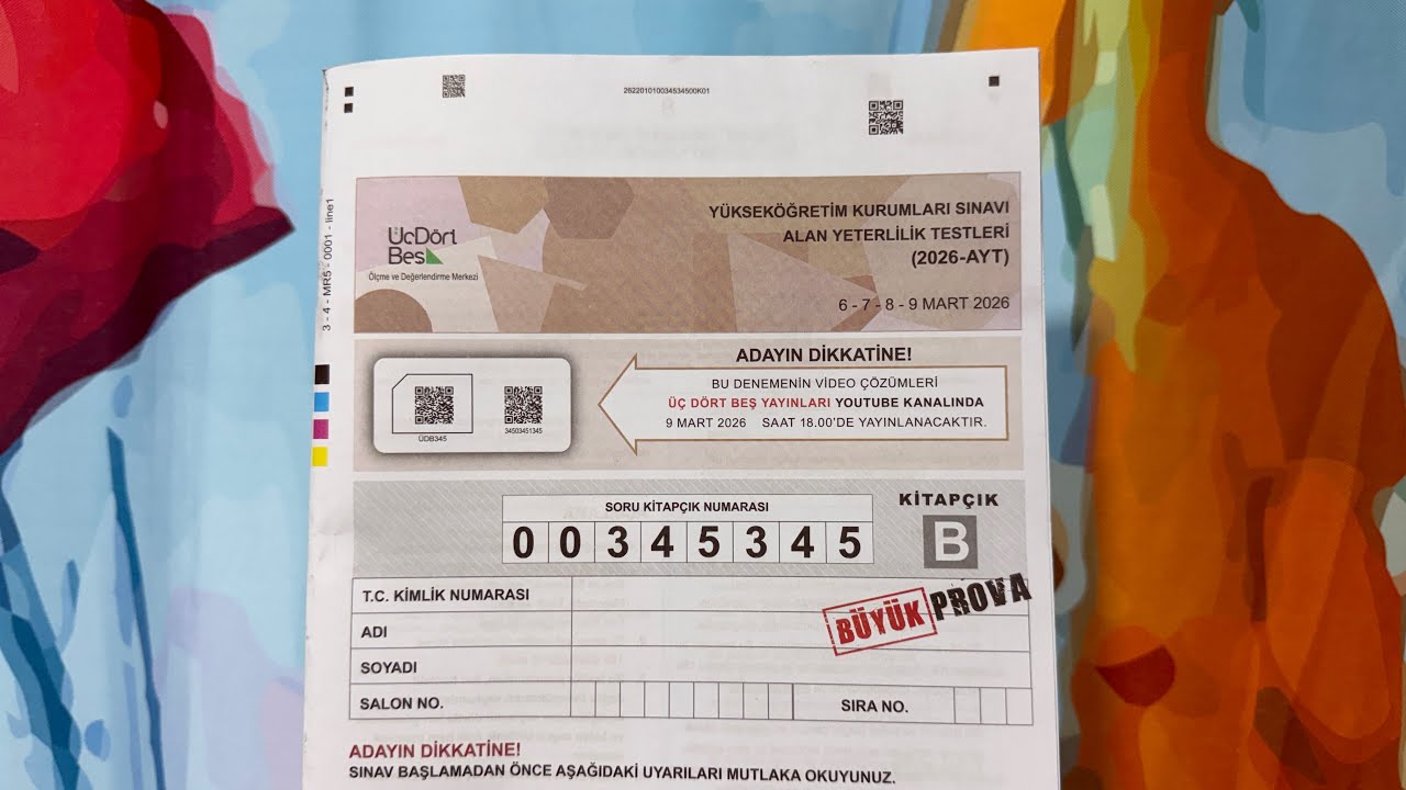 345 Büyük Prova AYT Yorumum (Bunda da PATLADIK🥹)